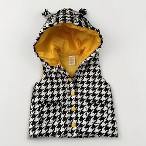 Gymboree ToddlerGirl Houndstooth Puffer Outdoor Cute School Kidcore Vest 2-3T